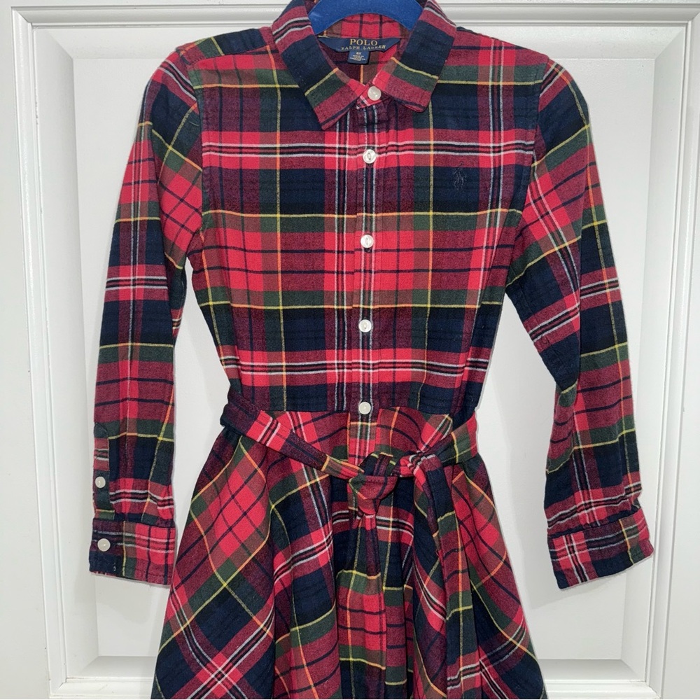 Ralph Lauren Little Girls Plaid Dress